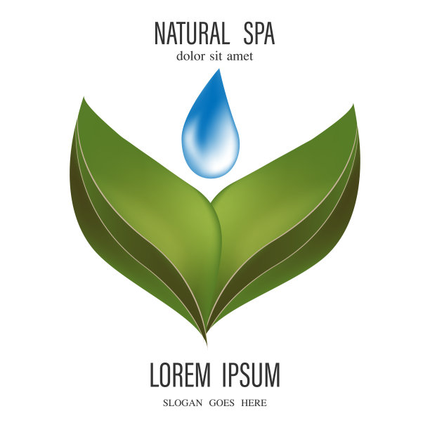 绿叶环保水滴logo