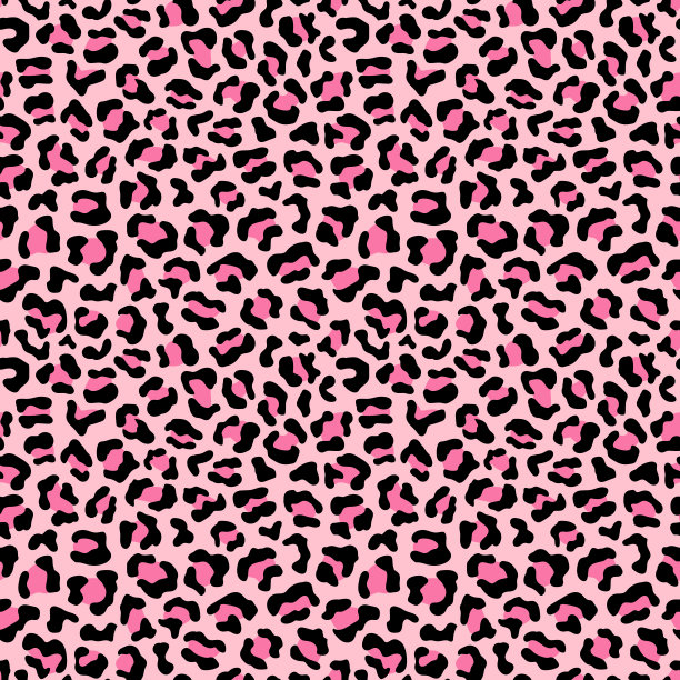 粉色豹纹