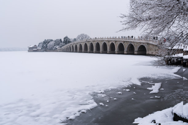 北京的雪景