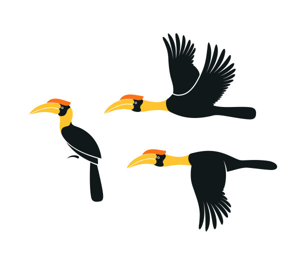 小鸟飞翔logo