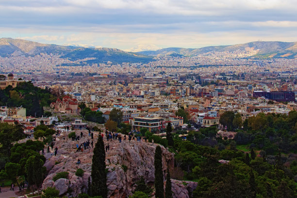 希腊雅典城市景观
