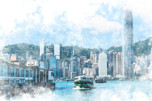 香港彩绘天际线