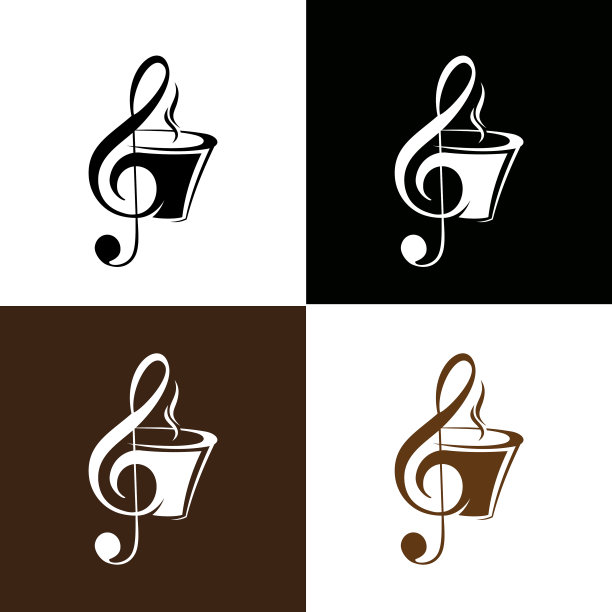 音乐咖啡厅logo