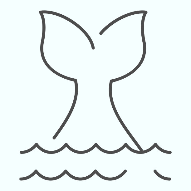 可爱鲸鱼logo