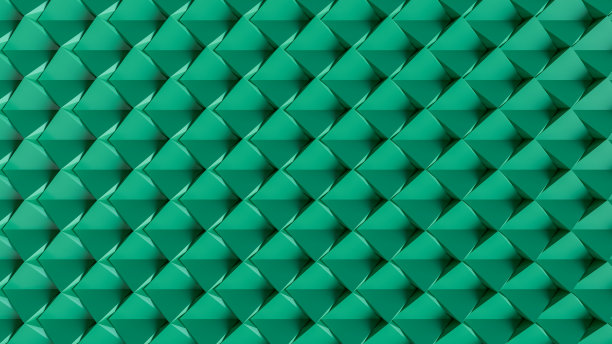 绿色立体几何抽象拼接高清背景