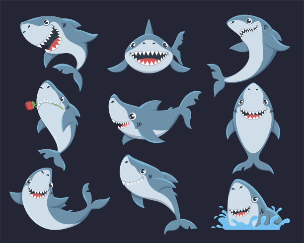 可爱鲨鱼设计