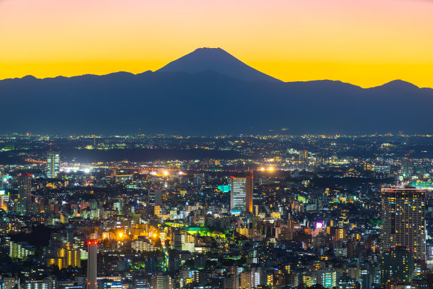 富士山城市风光