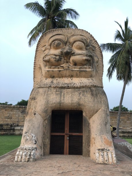 大气草地上建筑