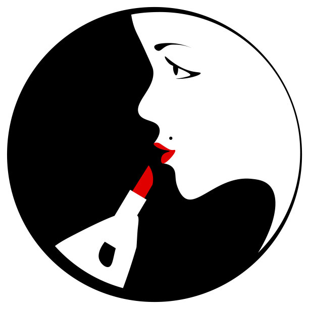 红色卡通logo