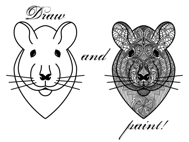 鼠年形象鼠年插画