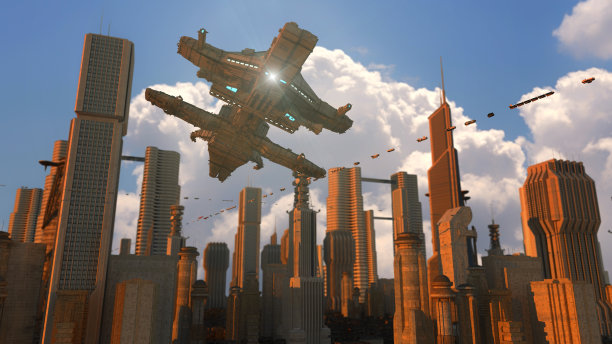 科幻概念未来城市