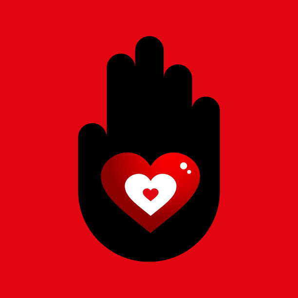 爱心爱心logo设计