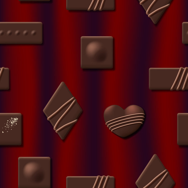 巧克力海报矢量