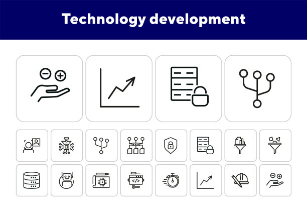 科学科技icon简约图标设计