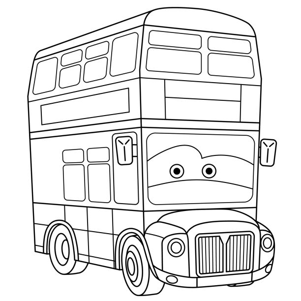 巴士简笔画