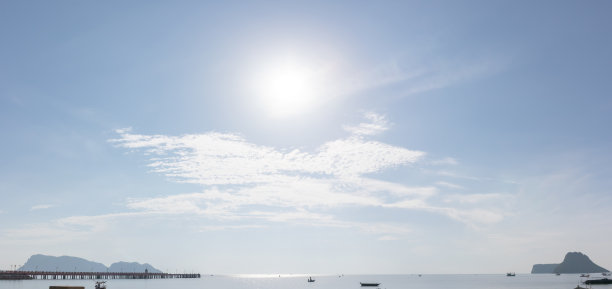 旅行度假海岛码头木桥海景