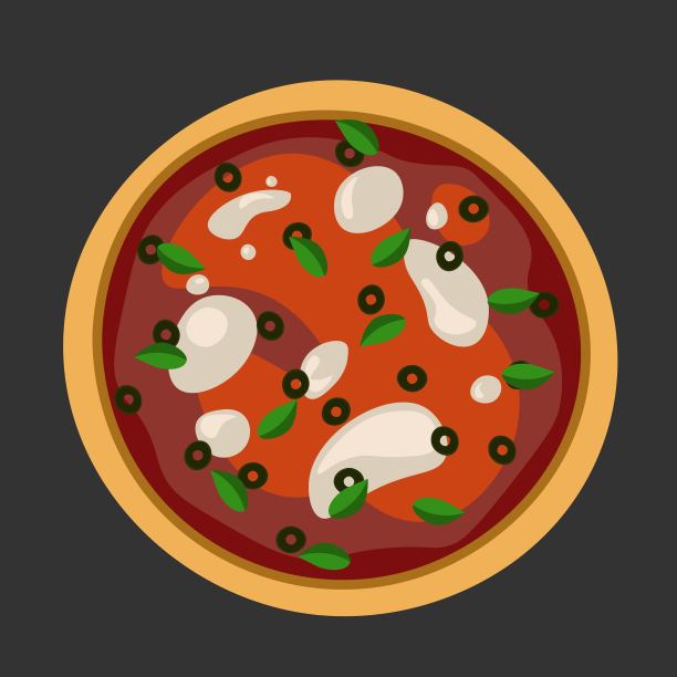 美食宣传单 披萨