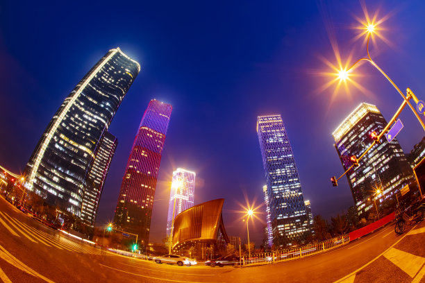 北京金融街夜景