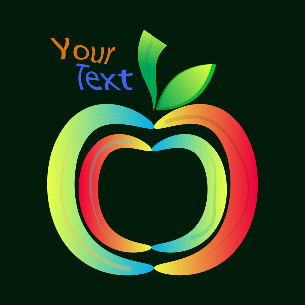 苹果叶子logo标志