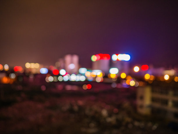 城市夜景霓虹