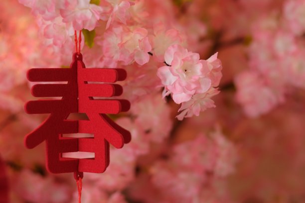 喜庆红色春节背景