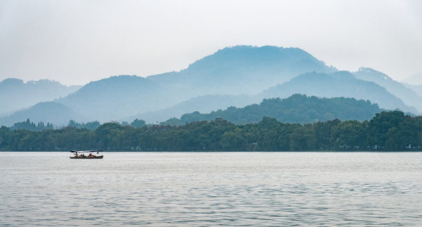 西湖风光全景