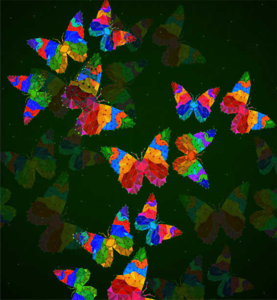 抽象蝴蝶图形