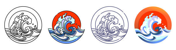 中国传统水波纹