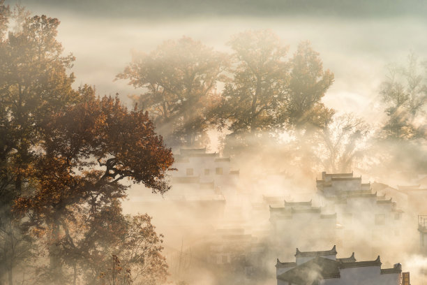 江西婺源山村风景