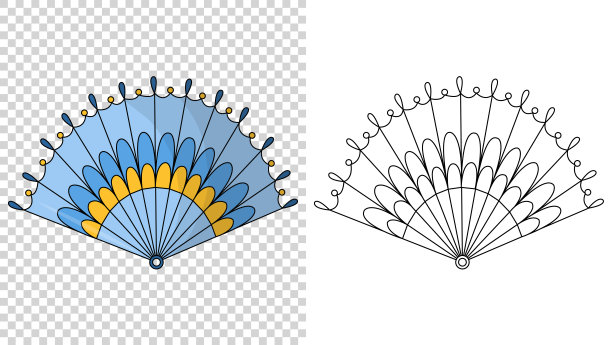 清凉扇子设计