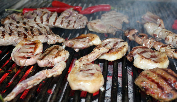 烤肉烧烤bbq野餐牛排美食餐饮