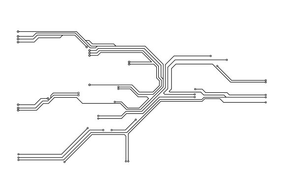 泰国科技剪影泰国插画