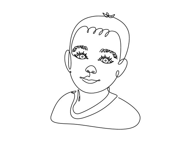 儿童,人的脸部,绘画插图,男孩,矢量,分离着色,可爱的,白色背景,线条画