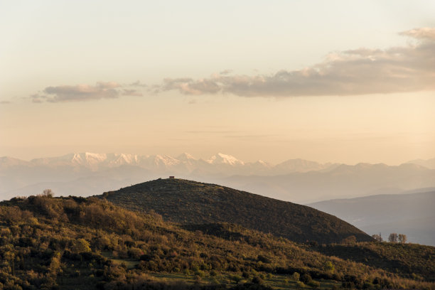 夕阳里的风景