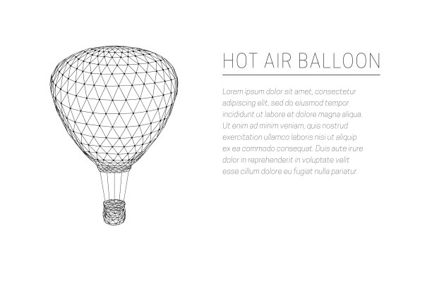 氢气球模板