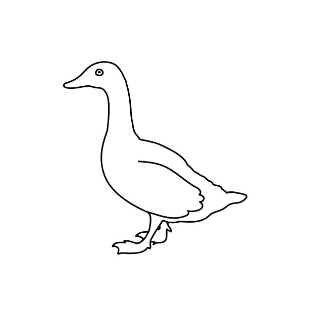卡通鸭子logo
