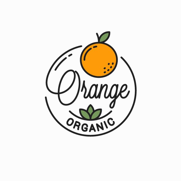 橘子抽象图