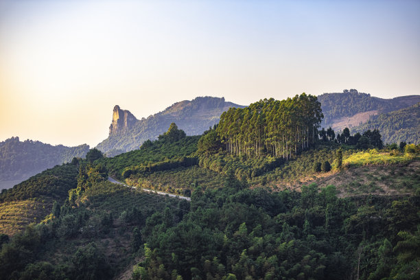 桂林漓江日出全景