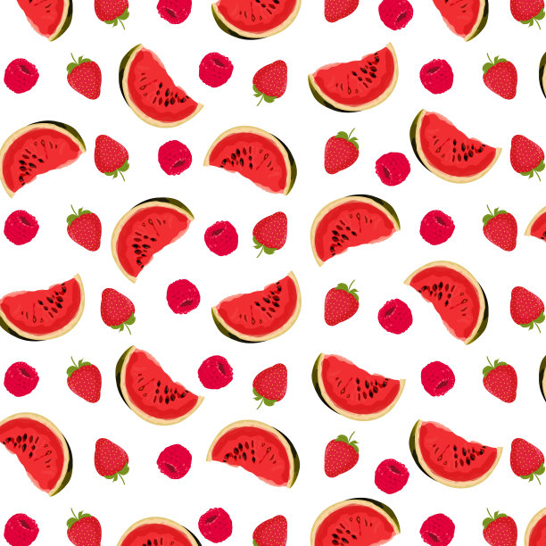 水果草莓插画包装