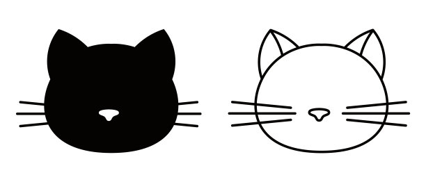 卡通猫logo