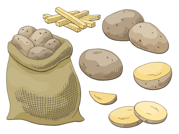 卡通马铃薯