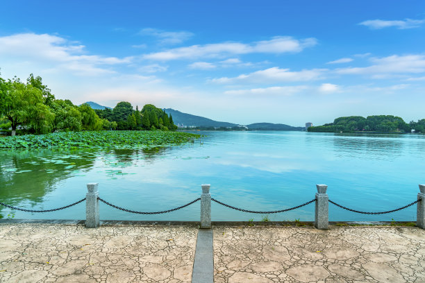 中式古典山水园林风景