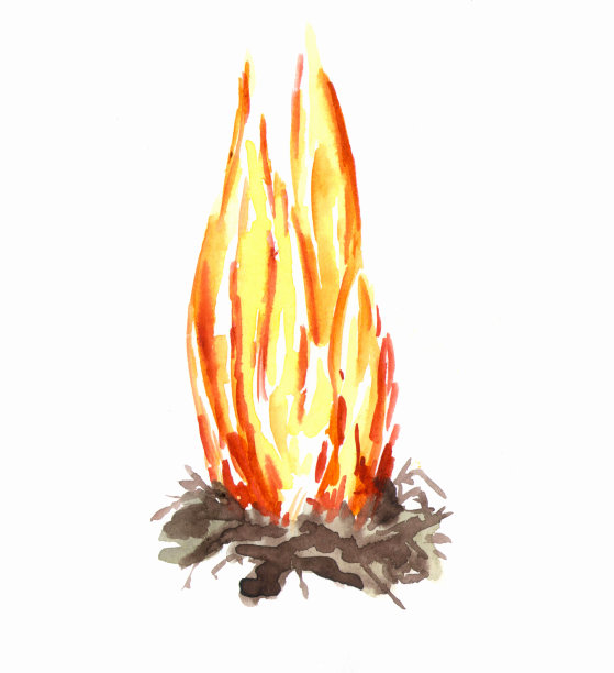火焰抽象装饰画
