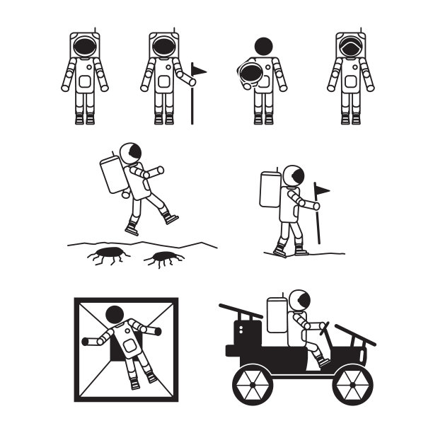 宇宙探索卡通