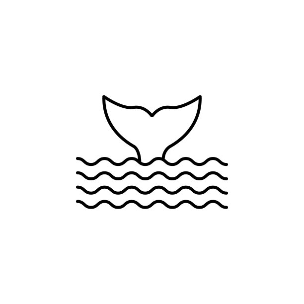 可爱鲸鱼logo