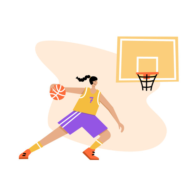 篮球插画海报