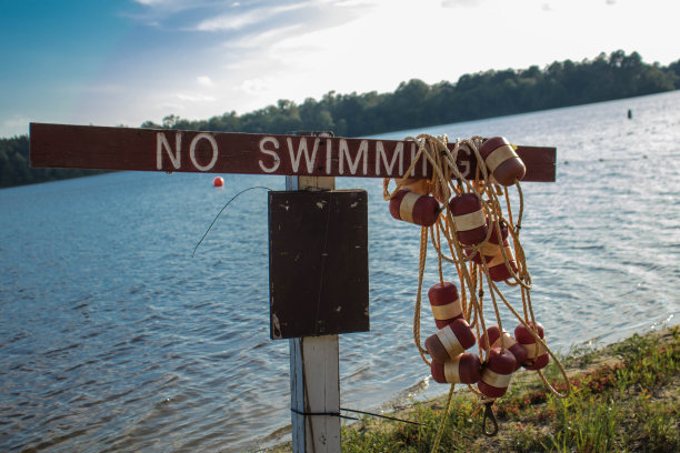 禁止游泳标识