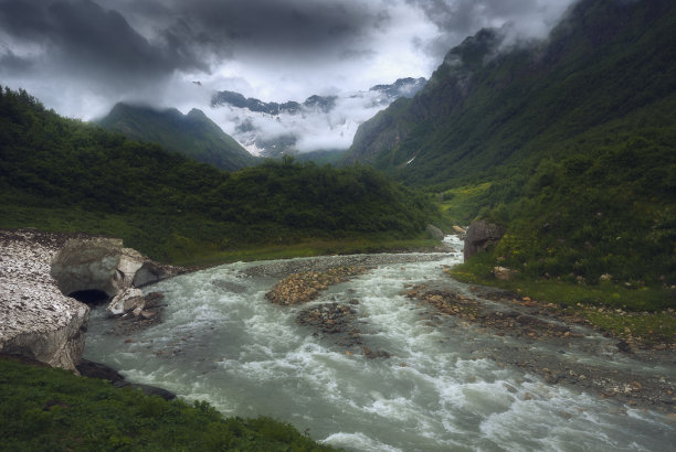 秀美山景