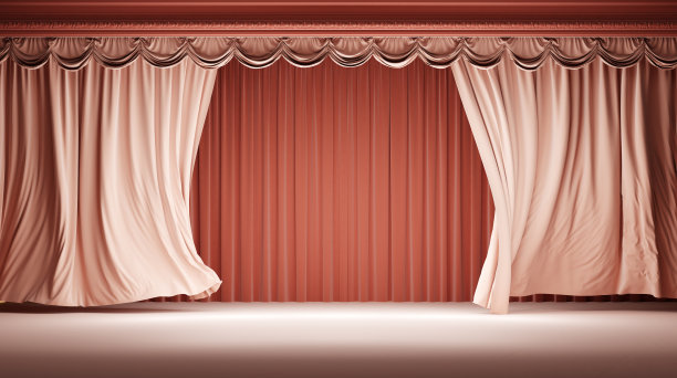 粉色舞台背景设计
