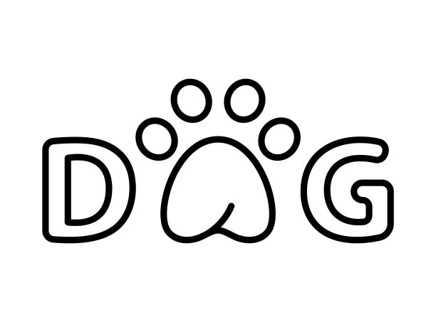 简单简洁狗logo